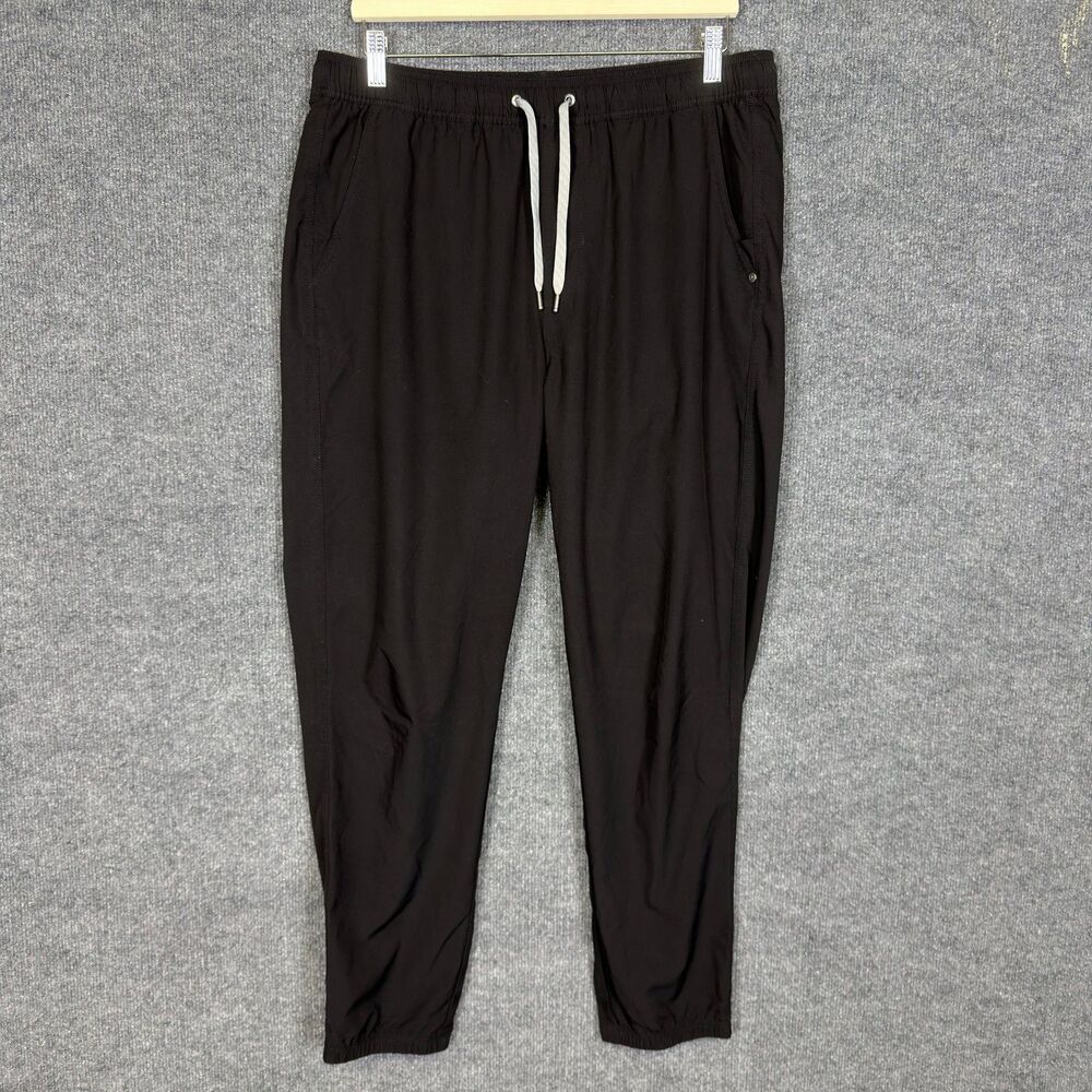 Vuori Mens Sunday Performance Jogger Pants Size L Black Athletic Lined Casual